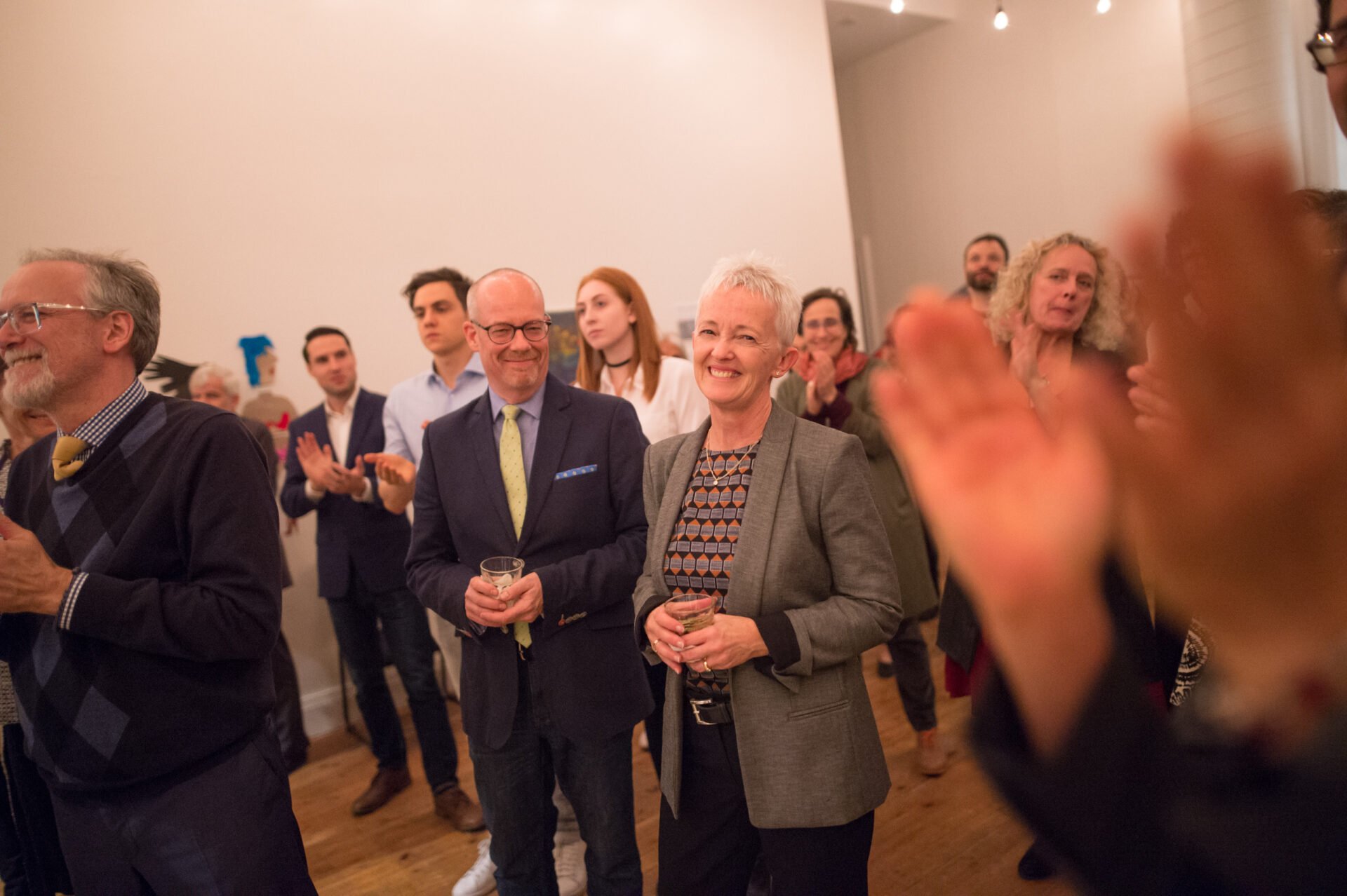 Lindy smiling at the naming event to close the capital campaign