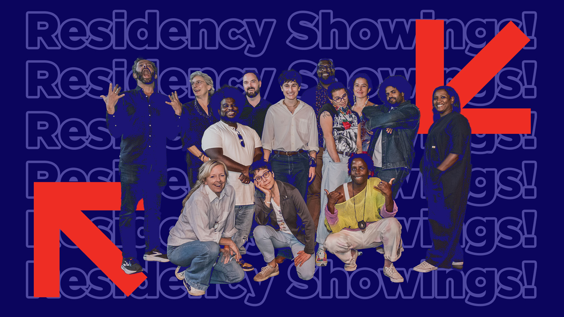 group photo of our Residency artists!