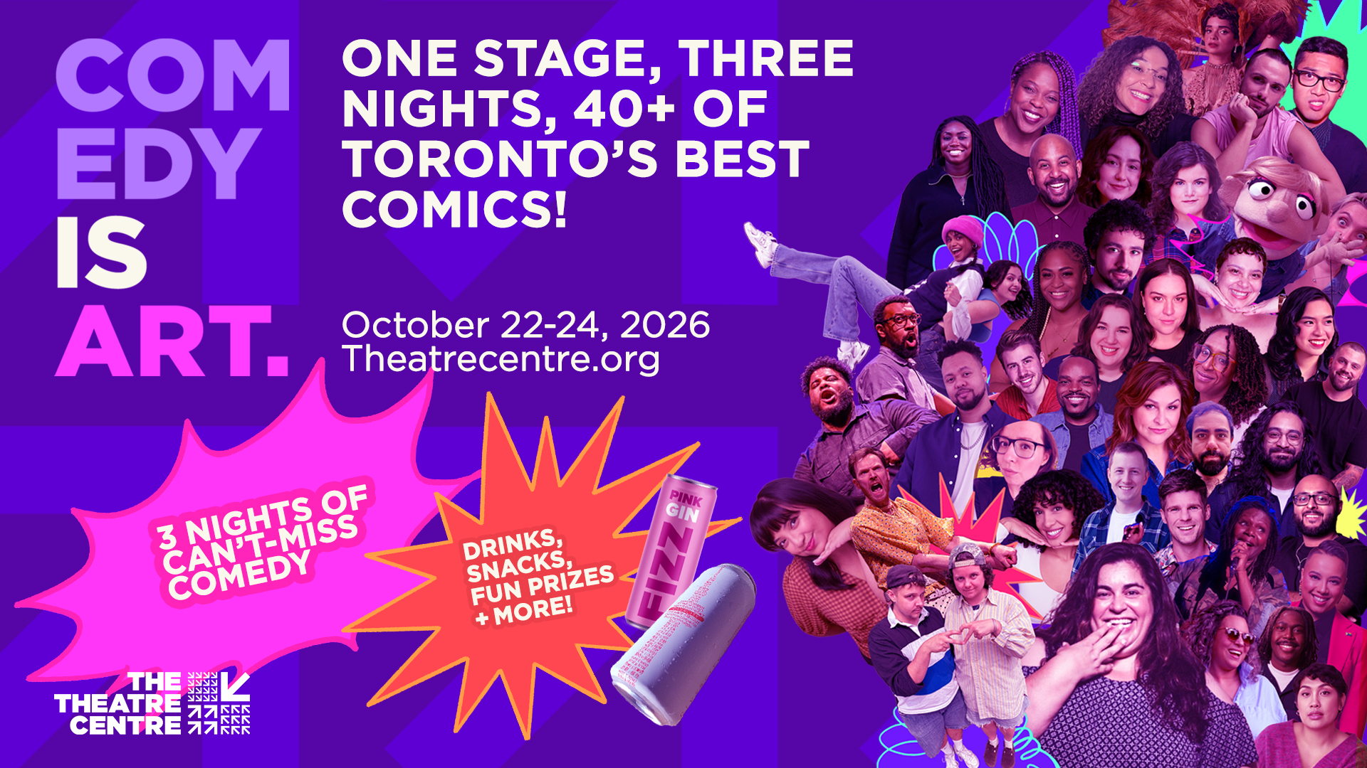 Comedy is Art 2026 Poster of all of the comics collaged together!